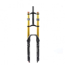 MJCDNB Mountain Bike Fork MJCDNB Double Shoulder Mountain Bike Front Fork MTB 26 / 27.5 / 29 Inch 1-1 / 8 Alloy Adjustable Damping Air Forks Travel 130mm