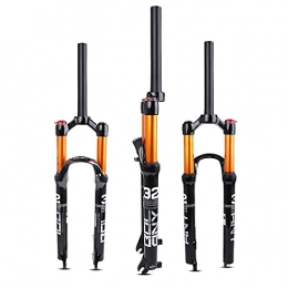 MJCDNB Mountain Bike Fork MJCDNB Forks 26 / 27.5 / 29 Air MTB Suspension Fork, Straight Tube 28.6 mm QR 9mm Travel 120mm Manual Locking Ultralight Gas Shock Front Fork Suspension Fork (Size: 29 inches)