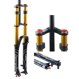 MJCDNB Mountain Bike Fork MJCDNB Forks 26 27.5 29 inch bicycle sport fork straight MTB bicycle shock absorber air damping disc braking distance 135mm suspension fork