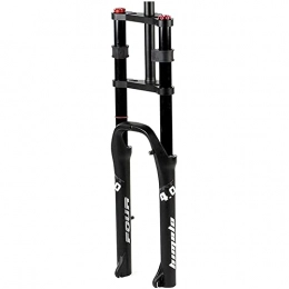 MJCDNB Mountain Bike Fork MJCDNB Forks MTB bicycle front fork 26", disc brake Bike 1-1 / 8" bicycle suspension fork 170mm travel air damping 4.0"fat tire QR for ATB / BMX. Suspension fork