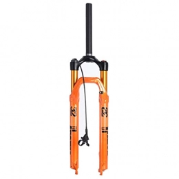 MJCDNB Mountain Bike Fork MJCDNB Orange MTB Bicycle Front Fork 27.5 / 29 Inch, 9mm QR Suspension Air Forks for MTB XC Offroad Bikes Road Cycling