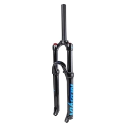 TISORT Spares Mountain Bicycle Suspension Forks, 26 / 27.5 / 29 Inch MTB Bike Front Fork 1 1 / 8 Straight Tube QR 9mm Manual Lockout XC AM Mountain Bike Front Forks (Color : Blue, Size : 29 inches)