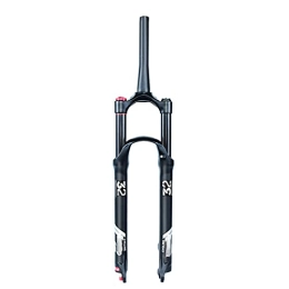 Bewinch Mountain Bike Fork Mountain Bicycle Suspension Forks, 26 / 27.5 / 29 Inch MTB Bike Front Fork with Damping Adjust Air Pressure, Straight Tube (Cone Tube), Shoulder Control 130Mm Travel 28.6Mm, Cone Tube, 26inch