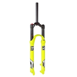 Bewinch Mountain Bike Fork Mountain Bicycle Suspension Forks, 26 / 27.5 / 29 Inch MTB Bike Front Fork with Rebound Adjust Straight Tube (Cone Tube), Shoulder Control 100Mm Travel 28.6Mm, Straight Tube, 26inch