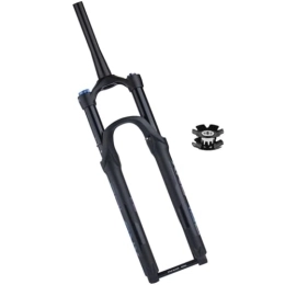 Dunki Spares Mountain Bike Air Fork 1-1 / 2" Tapered Tube 26 / 27.5 / 29 Inch Air Damping Suspension Forks HL 120mm Travel Thru Axle 15x110mm Disc Brake Front Fork (Color : Black, Size : 26inch) (Black 29inch)