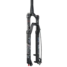Dunki Spares Mountain Bike Air Fork 26 / 27.5 / 29 Inch Magnesium Alloy Suspension Fork Travel 100mm Damping Adjustment QR 9mm Manual / Remote Lockout Tapered Tube (Color : Manual, Size : 26 inch) (Remote 27.5 in
