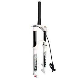 TYXTYX Mountain Bike Fork Mountain Bike Air MTB Front Fork 26 / 27.5 / 29 Inch, Lightweight Magnesium Alloy Bike Forks, 9mm QR, Suspension Fork 140mm Travel (Color : Tapered Remote Lockout, Size : 27.5")