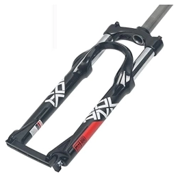 TONPOP Mountain Bike Fork Mountain Bike Air Suspension Fork, 24 Inch Aluminum Alloy Mechanical Fork Stroke 100mm Shoulder Control Bicycle Accessories