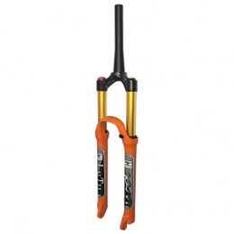 TYXTYX Mountain Bike Fork Mountain Bike Air Suspension Fork 26" / 27.5" / 29", WQ-004 140mm Travel Lightweight Magnesium Alloy MTB Forks Orange (Color : Tapered Manual Lockout, Size : 29 inch)