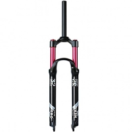 Bktmen Mountain Bike Fork Mountain Bike Air Suspension Fork ， Travel 140mm 1-1 / 8" Straight / Tapered Tube QR 9mm Bicycle Accessories Front Forks (Color : Straight Manual, Size : 29 inches)