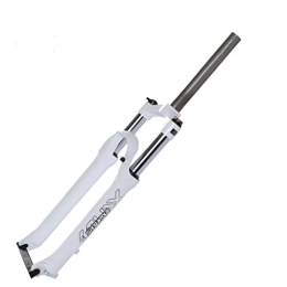TISORT Spares Mountain Bike Air Suspension Forks 26 / 27.5 / 29 Inch MTB Bicycle Front Fork 100mm Travel 28.6mm QR 9mm Threadless Steerer (Color : White1, Size : 27.5")