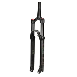 SHKJ Spares Mountain Bike Air Suspension Forks, 26 / 27.5 / 29 inch MTB Bicycle Front Fork Straight Tube / Tapered Tube 100mm Travel QR 9mm with Rebound Adjustment (Color : Black Tapered Tube, Size : 27.5inch)