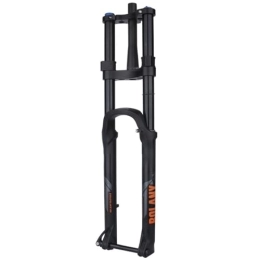 DHNCBGFZ Mountain Bike Fork Mountain Bike Air Suspension Front Fork 27.5 / 29 Inch Aluminum Alloy Thru-Axle Boost Spacing 15 * 110mm Fork Fit Rebound Adjust For Disc Brake Manual Lockout (Color : Black, Size : Tapered 27.5'')