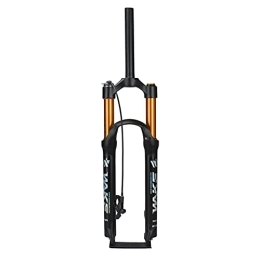 WANXIAO Mountain Bike Fork Mountain Bike Air Suspension Front Fork with Wire Remote Control Lock MTB Bicycle Straight Tube Front Fork