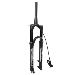 MabsSi Mountain Bike Fork Mountain Bike Fork 26 / 27.5 / 29 Air, Rebound Adjustment Magnesium Alloy Disc Brake Bicycle MTB SuspensionFront Forks 9mm QR(Size:27.5INCH, Color:STRAIGHT REMOTE LOCKOUT)