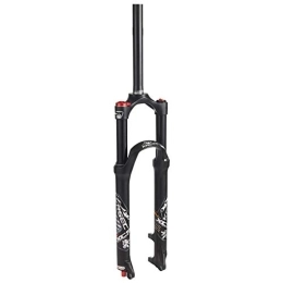 Vests Mountain Bike Fork Mountain Bike Fork, 26 27.5 29 Inch Magnesium Aluminum Alloy Material Adjustable Damping Lightweight Bicycle Fork Mtb Bicycle Suspension Fork Black pipe, 26 inch