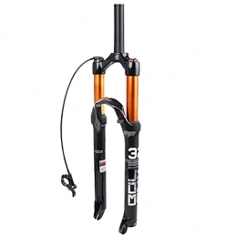 RZM Spares Mountain Bike Fork Rebound Adjustment, Tapered and Straight Manual / Remote Lockout Magnesium Alloy Front Fork (Color : Straight Remote, Size : 26 inches)