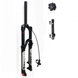TYXTYX Mountain Bike Fork Mountain Bike Forks 26 27.5 29 Inch Air Suspension 140mm Travel, Rebound Adjust MTB Front Fork, with 180mm Disc Brake Adapter (Color : Straight Remote Lock Out, Size : 27.5 inch)