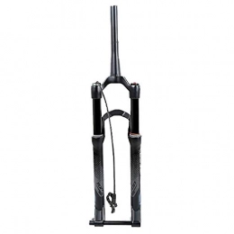 FHGH Mountain Bike Fork Mountain Bike Front Fork Bicycle MTB Fork Double Air Chamber Front Fork Mountain Bike Barrel Shaft Fork Line Control Lock 27.5 Inch 29 Inch Off-Road Suspension
