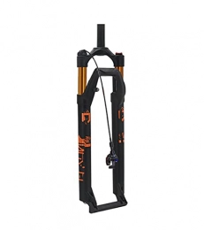 DYM Mountain Bike Fork Mountain bike front fork shock absorber fork straight tube opening without damping wire control 27.5 29 inch pneumatic bicycle fork 100 * 15mm tube shaft(Color:gold, Size:29'')