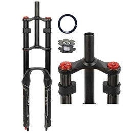RUJIXU Spares Mountain Bike Front Suspension Fork 26 27.5 29 Inch Disc Brake Air Down Hill Fork 1-1 / 8" Straight 1-1 / 2" Tapered Mtb Triple Tree Bike Fork Travel 135mm Quick Release 2440g ( Color : Black , Size : 29