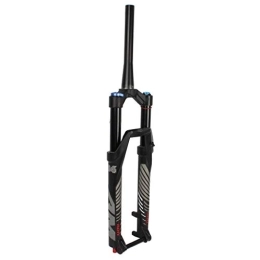 MabsSi Mountain Bike Fork Mountain Bike Magnesium Alloy Suspension Fork 26 / 27.5 / 29 Inches, MTB Barrel Axle Front Fork, Stroke Inner Diameter 34 Mm, With Damping Adjustment(Size:27.5, Color:MANUAL LOCK)