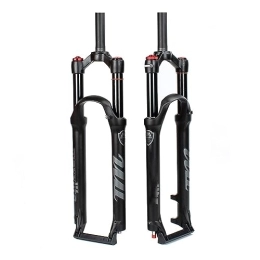 MabsSi Mountain Bike Fork Mountain Bike MTB Bicycle 26" 27.5" 29" Fork 28.6mm Manual / Remote Lockout 120mm Travel Rebound With Damping - Black(Size:27.5 INCH, Color:STRAIGHT MANUAL)
