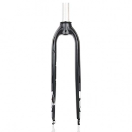 Mountain Bike Spares Mountain Bike MTB Fork / Road fork, AM / TG1 Suspension Front Fork, 26 / 27.5 / 29 Inch Aluminum Alloy Rigid Hard Fork (black / white) (Size : 26")