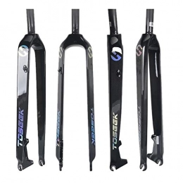 Mountain Bike Spares Mountain Bike MTB Fork / Road fork, Suspension Front Fork, Glossy Lacquer, 26 / 27.5 / 29 Inch Carbon Fiber Straight Tube Rigid Front Fork (Size : 26")