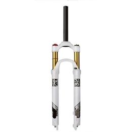 MabsSi Mountain Bike Fork Mountain Bike Shock Absorber Front Fork, 26 / 27.5 / 29 Inch Magnesium Alloy Suspension Fork(white)(Size:26, Color:STRAIGHT MANUAL LOCKOUT)