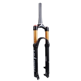 HSQMA Spares Mountain Bike Suspension Fork 26 / 27.5 / 29 Inch 100mm Travel MTB Air Fork Disc Brake Quick Release Bicycle Front Fork 1-1 / 8 Straight / Tapered (Color : 1-1 / 2 HL, Size : 27.5inch)
