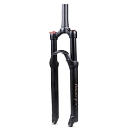 TCXSSL Spares Mountain Bike Suspension Fork 26 / 27.5 / 29'' MTB Air Fork 100mm Travel Damping Adjust 1-1 / 2 Disc Brake Front Fork QR (Color : Black manual, Size : 27.5inch)