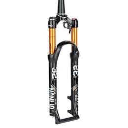 HSQMA Mountain Bike Fork Mountain Bike Suspension Fork 26 / 27.5 / 29 MTB Fork Travel 100mm MTB Air Suspension Fork 1-1 / 2'' Tapered Tube Manual / Remote Lockout AM XC Bicycle Front Fork QR 9mm ( Lockout : Remote , Size : 27.5inch )