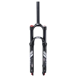 Generic Spares Mountain Bike Suspension Fork 26 / 27.5 / 29inch MTB Air Fork Dual Air Chambers Rebound Adjust 1-1 / 8'' Straight Tube Disc Brake Quick Release Bicycle Front Fork 100 Travel HL 1670g (Black 27.5)