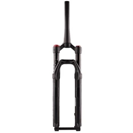 Hongyan Mountain Bike Fork Mountain Bike Suspension Fork 32 RL Quick Release Tapered Rebound Adjustment Thru Axle Biycle Fork 27.5 29 MTB Magnesium Alloy Boost Fork(Size:27.5, Color:Tapered Hand)