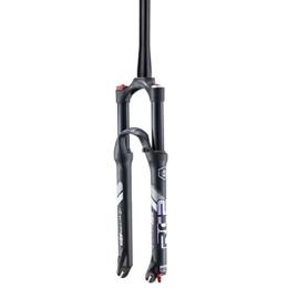Generic Spares Mountain Bike Suspension Forks 26 / 27.5 / 29 Bicycle Front Fork MTB Disc Brake Air Fork HL 100mm Travel QR 9mm 1-1 / 8 1-1 / 2 1680g (Color : Cone Gold, Size : 27.5) (Cone Black 29)