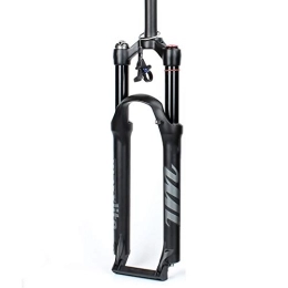 SJHFG Mountain Bike Fork Mountain Bike Suspension Forks, Shoulder Control / wire Control 26 / 27.5 / 29inch MTB Bicycle Fork Damping Air Forks (Color : B, Size : 27.5 inch)