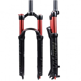 MGRH Spares Mountain Front Fork 26 / 27.5 / 29 Inch MTB Bike Front Fork, Double Air Chamber Fork Bicycle Shock Absorber Front Fork Air Fork red-26 inch