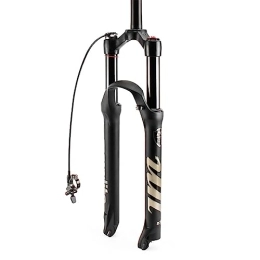 Generic Mountain Bike Fork Mountain Front Fork 26 Inch 27.5 Inch 29 Inch Double Air Chamber Fork Bicycle Shock Absorber Front Fork Air Fork, Remote Lockout, 26inch