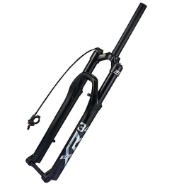 Generic Mountain Bike Fork Mountain Front Fork 26 Inch 27.5 Inch 29 Inch Double Air Chamber Fork Bicycle Shock Absorber Front Fork Air Fork, wire control, 27.5inch