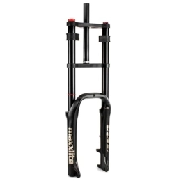  Mountain Bike Fork MTB 20x4.0 Inch Fat Tire Air Suspension Forks Disc Brake 80mm Travel Spread 135MM 9mm QR Manual Lockout Ultralight XC E-bike Beach Bike Front Fork With Damping