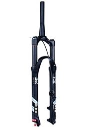 HSQMA Mountain Bike Fork MTB Air Fork 26 / 27.5 / 29'' 100mm Travel Mountain Bike Suspension Fork Rebound Adjustable 1-1 / 8 1-1 / 2 Front Fork Disc Brake QR 9mm HL / RL (Color : Tapered remote, Size : 27.5'')