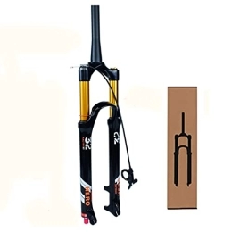 TISORT Spares MTB Air Fork 26 / 27.5 / 29 Mountain Bike Suspension Fork Travel 130mm Rebound Adjustment 1-1 / 8" Straight / tapered Front Fork QR 9mm Manual / remote Lockout (Color : Vertebral RL, Size : 27.5")