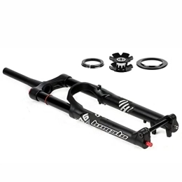 QHIYRZE Mountain Bike Fork MTB Air Fork 27.5 / 29 Inch Mountain Bike Suspension Forks Travel 160 / 180mm Rebound Adjust Manual Lockout 1-1 / 2'' Tapered DH / AM Bicycle Front Fork Thru Axle 15x110mm Boost ( Color : Black , Size : 27.5