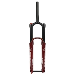 YOJOLO Spares MTB Air Fork 27.5 / 29 Inch Mountain Bike Suspension Forks Travel 180mm Rebound Adjust Manual Lockout 1-1 / 2'' Tapered DH / AM Bicycle Front Fork Thru Axle 15x110mm Disc Brake ( Color : Red , Size : 29'' )