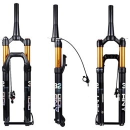 TISORT Mountain Bike Fork MTB Air Suspension Fork MTB Forks Mountain Bike Suspension Fork 27.5 29 Inch Thru Axle 15mm Travel 120mm 28.6mm Tapered Tube (Color : RL, Size : 27.5")
