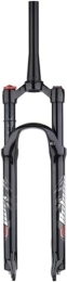 MEGLOB Spares MTB Air Suspension Fork Travel 120mm Rebound Adjust 1-1 / 8”Tapered Tube QR 9mm Manual Lockout Disc Brakes XC AM Ultralight Mountain Bike Front Forks (Color : Black, Size : 27.5")