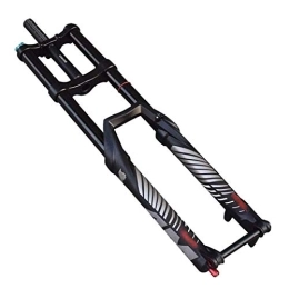 STRTG Mountain Bike Fork MTB Bicycle Fork Double Shoulder Fork, 27.5 29 Air Suspension Shock Absorber AM DH Mountain Bicycle Oil and Gas Fork 15mm Thru Axis 140 Travel