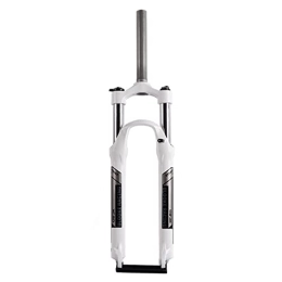 TISORT Mountain Bike Fork MTB Bicycle Front Fork 26 / 27.5 / 29 Inch With Mountain Bike Air Suspension Forks Rebound Adjustment 100mm Travel For Most Bicycle Models (Color : White1, Size : 26")