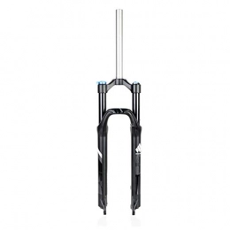 NOLOGO Mountain Bike Fork MTB bike 26 Inch 27.5 Inch MTB Suspension Forks, Aluminum Alloy Mountain Road Bike Cycling Straight Tube 1-1 / 8" Disc Travel 100mm Air Fork (Color : Black, Size : 27.5 inch)